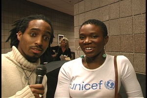 Warrick Buffet interviews India Arie backstage at The Billboard Music Awards in Las Vegas